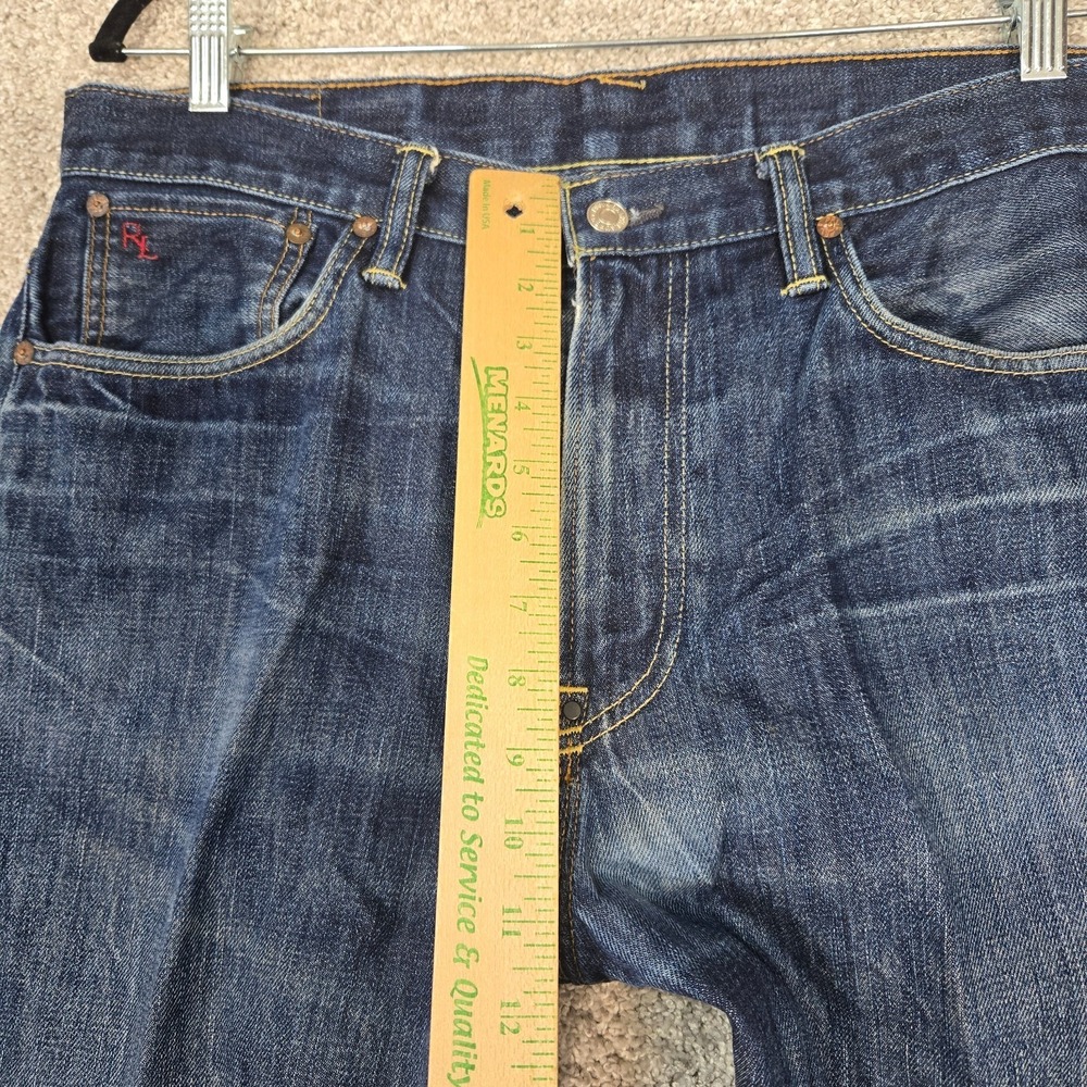Polo Ralph Lauren Jeans Mens 34x30 Denim Vintage 67 zip fly - Picture 6 of 12